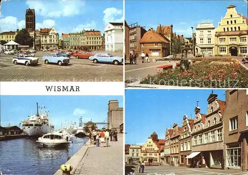 Wismar Mecklenburg Markt Kraemerstrasse Hafen