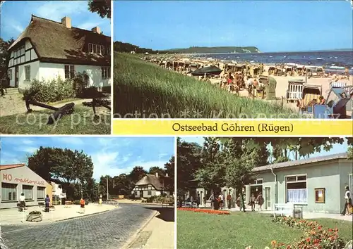 Goehren Ruegen Moenchguter Heimatmuseum Strand HO Kaufhalle Einkaufszentrum Kat. Goehren Ostseebad Ruegen