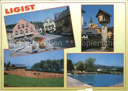 Ligist Sommerfrische Marktplatz Tennisplatz Freibad Kat. Ligist