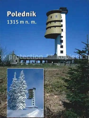 Sumava Boehmerwald Narodni Park Polednik Bergrestaurant Aussichtsturm Kat. Tschechische Republik