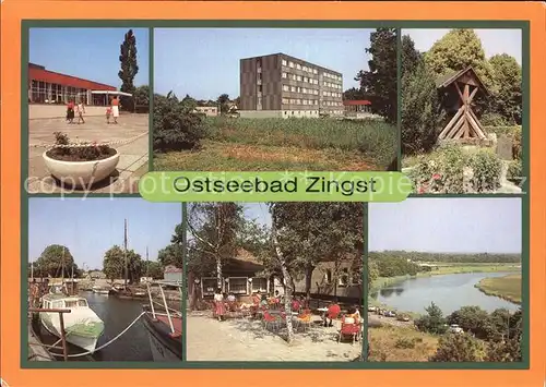 Zingst Ostseebad FDGB Erholungsheime Bettenhaus Glockenturm Hafen Milchbar Prerowstrom Kat. Zingst Darss