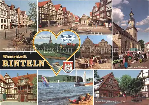 Rinteln Altes Buergerhaus Ratskeller Markt St Nikolai  Kat. Rinteln