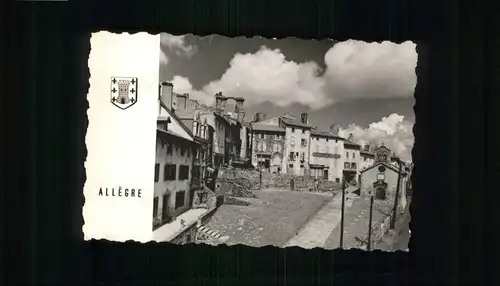 Allegre Haute-Loire Place du Marche Chapelle Notre-Dame x / Allegre /Arrond. du Puy