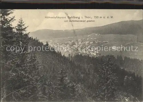 Gehlberg Blick vom Bettelmannskopf Kat. Gehlberg