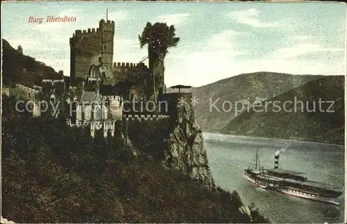 Assmannshausen Burg Rheinstein / Ruedesheim am Rhein /