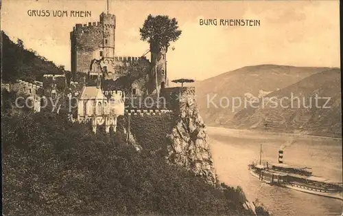 Assmannshausen Burg Rheinstein / Ruedesheim am Rhein /