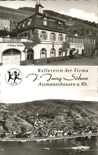 Assmannshausen Kellereien J. Jung Soehne / Ruedesheim am Rhein /