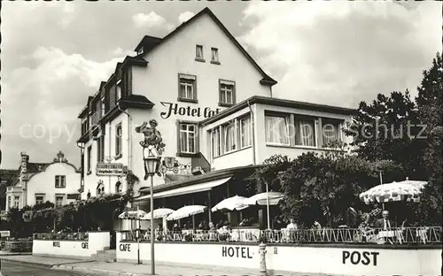Assmannshausen Hotel Cafe Post / Ruedesheim am Rhein /