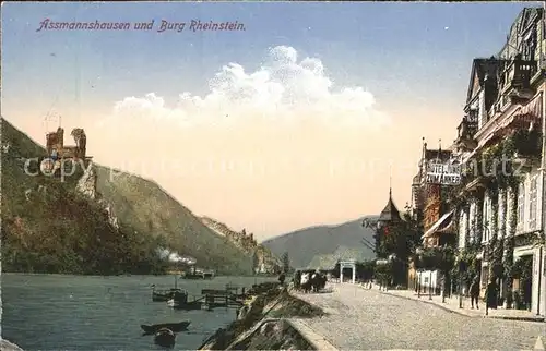 Assmannshausen Burg Rheinstein / Ruedesheim am Rhein /