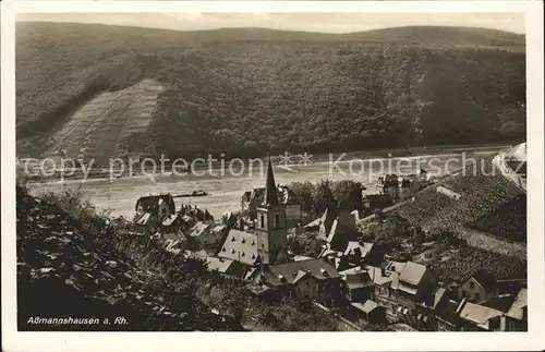 Assmannshausen Blick auf den Rhein / Ruedesheim am Rhein /