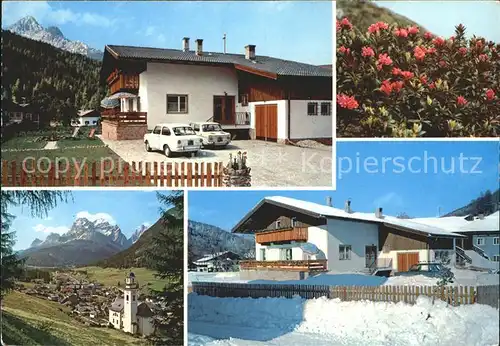 Sesto Sexten Suedtirol Affittacamere Lanzinger Alpenflora Panorama Kirche / Bozen /Pustertal