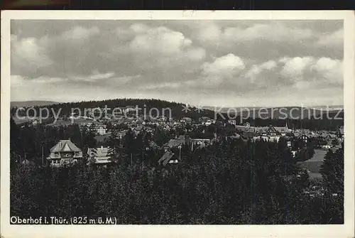 Oberhof Thueringen Panorama Kat. Oberhof Thueringen