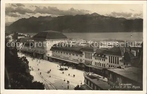 Lausanne VD La Gare Les Alpes Kat. Lausanne