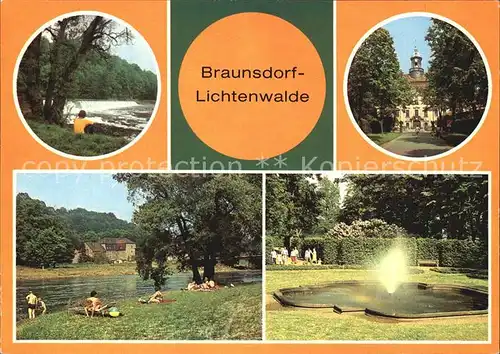 Braunsdorf Lichtenwalde Zschopaupartien Schloss Lichtenwalde Parkanlage