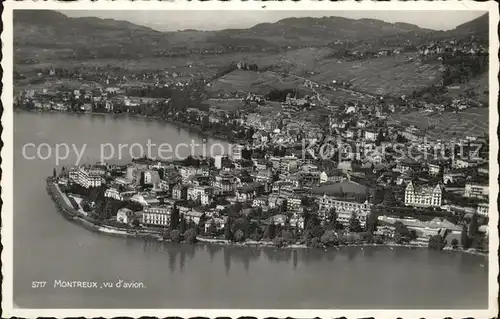 Montreux VD Luftaufnahme Kat. Montreux