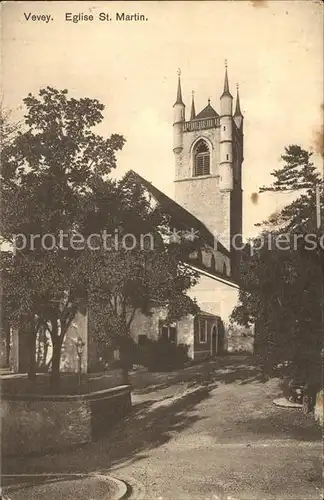 Vevey VD Sankt Martin Kirche Kat. Vevey