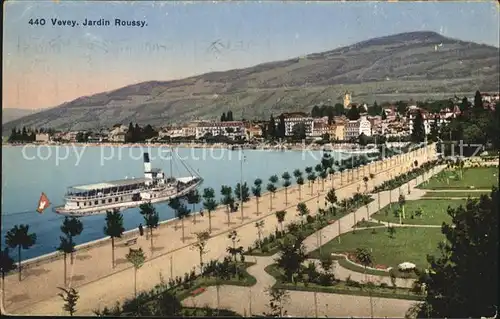 Vevey VD Jardin Roussy Kat. Vevey