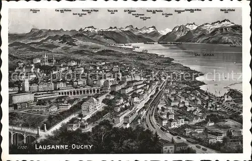 Lausanne Ouchy Luftaufnahme / Lausanne /Bz. Lausanne City