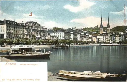 Luzern LU Schweizerhofquai Kat. Luzern