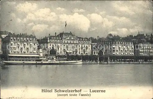 Luzern LU Hotel Schweizerhof Kat. Luzern