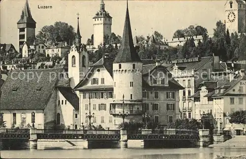 Luzern LU Stadtansicht Kat. Luzern