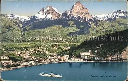 Brunnen Vierwaldstaettersee SZ Mythen Kat. Brunnen