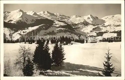 Oberberg OW Ski Ferienheim Stadtturnverein Baden Kat. Oberberg