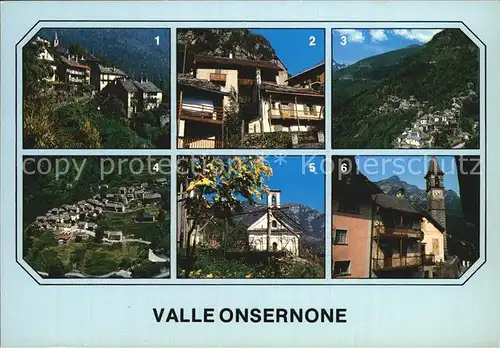 Valle Onsernone Loco Vergeletto Crana Gresso Spruga Rosso Kat. Onsernone