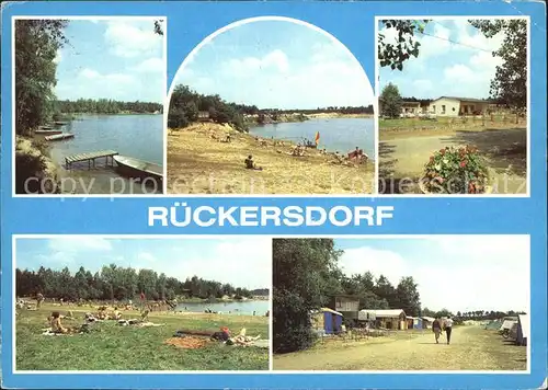 Rueckersdorf Brandenburg Strandpartien Camping