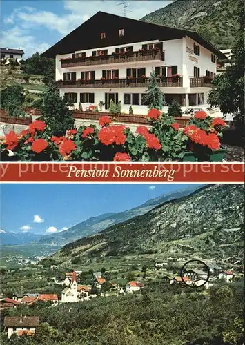 Schlanders Suedtirol Pension Sonnenberg  Kat. Bozen Suedtirol