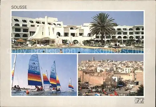 Sousse Hotel Asdrubal Segeln Teilansicht Kat. Tunesien