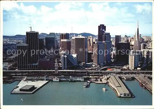 San Francisco California Aerial View Embarcadero Center and Waterfront Kat. San Francisco