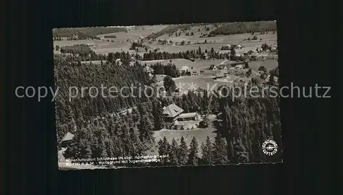 Schluchsee Wolfsgrund mit Jugendherberge Fliegeraufnahme Kat. Schluchsee