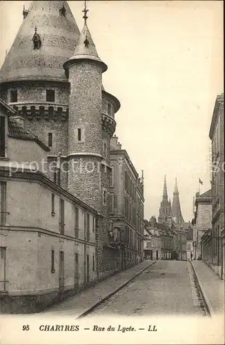 Chartres Eure et Loir Rue du Lycee Kat. Chartres