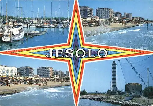 Jesolo Hafen Strand Leuchtturm