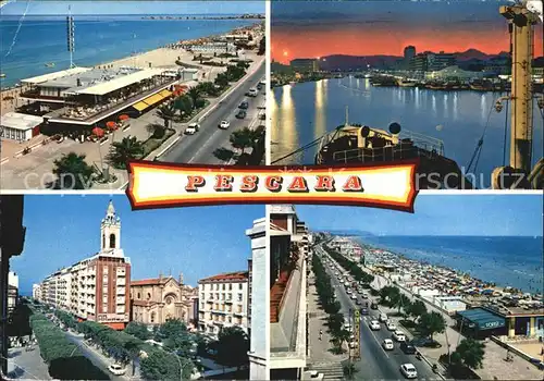 Pescara Fliegeraufnahme Strand Hafen Kat. Pescara