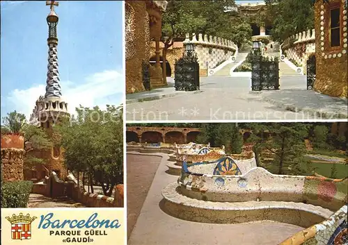 Barcelona Cataluna Parque Gueell Gaudi Kat. Barcelona