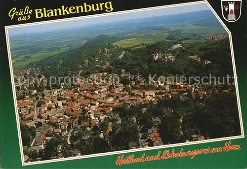Blankenburg Harz Fliegeraufnahme Kat. Blankenburg