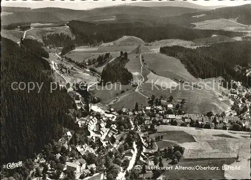 Altenau Harz Fliegeraufnahme Kat. Altenau