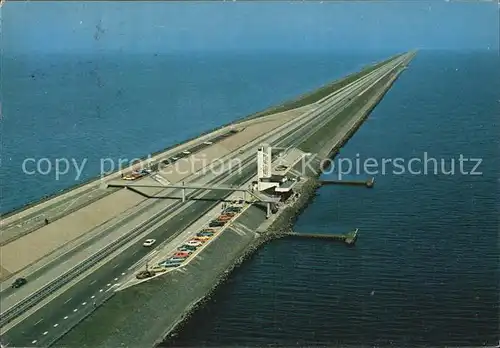 Niederlande Friesland Monument Afsluitdijk Deichschluss Mai 1932 Fliegeraufnahme Kat. Niederlande