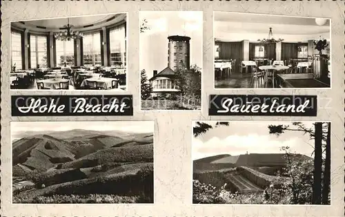 Kirchhundem Aussichtsturm Hohe Bracht Bergrestaurant Kat. Kirchhundem Hochsauerland