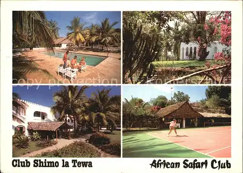 Mombasa Club Shimo la Tewa African Safari Club Tennisplatz Swimmingpool Kat. Mombasa