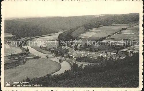 Vresse Vu des Cretes de Chairiere Kat. Vresse sur Semois