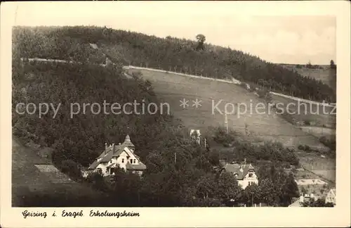 Geising Erzgebirge Erholungsheim Kat. Geising Osterzgebirge