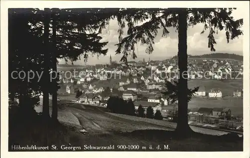 St Georgen Schwarzwald Panorama Hoehenluftkurort Kat. St. Georgen im Schwarzw.