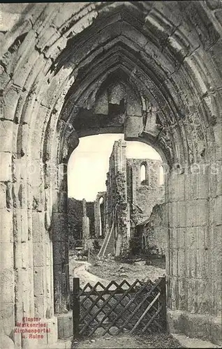 Walkenried Kloster Kirchenportal Ruine Kat. Walkenried