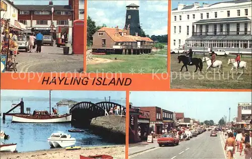 Hayling Island Leuchtturm Strassenpartie Kat. United Kingdom