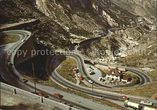 Schoellenen Bergstrasse zwischen Goeschenen und Andermatt Kat. Goeschenen