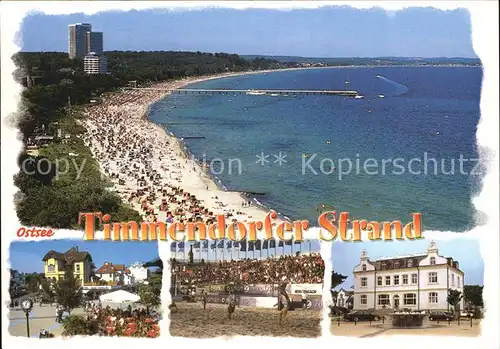 Timmendorfer Strand Fliegeraufnahme Strand  Kat. Timmendorfer Strand