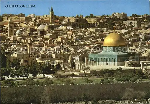 Jerusalem Yerushalayim Blick vom Oelberg aus Kat. Israel